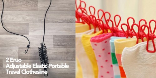 Portable travel clothesline